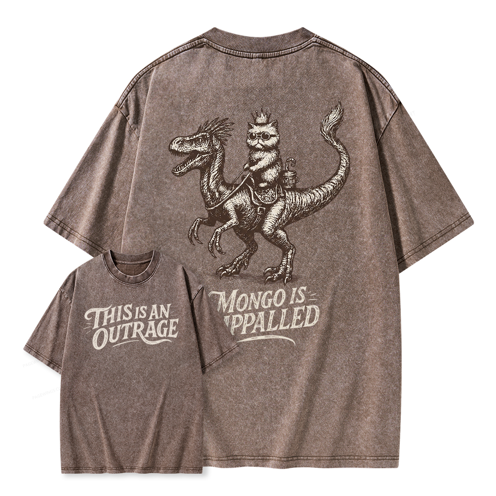 Pagewings This Is An Outrage Unisex Washed T-shirt