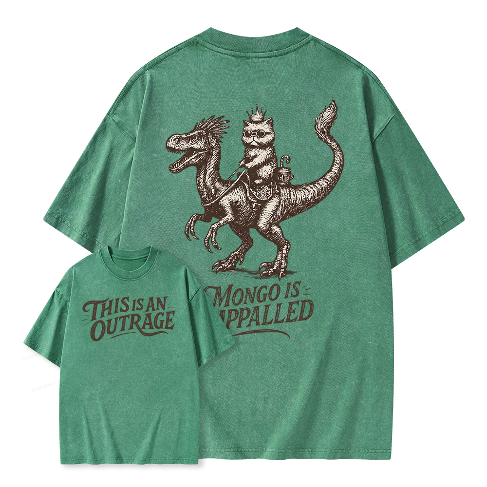 Pagewings This Is An Outrage Unisex Washed T-shirt