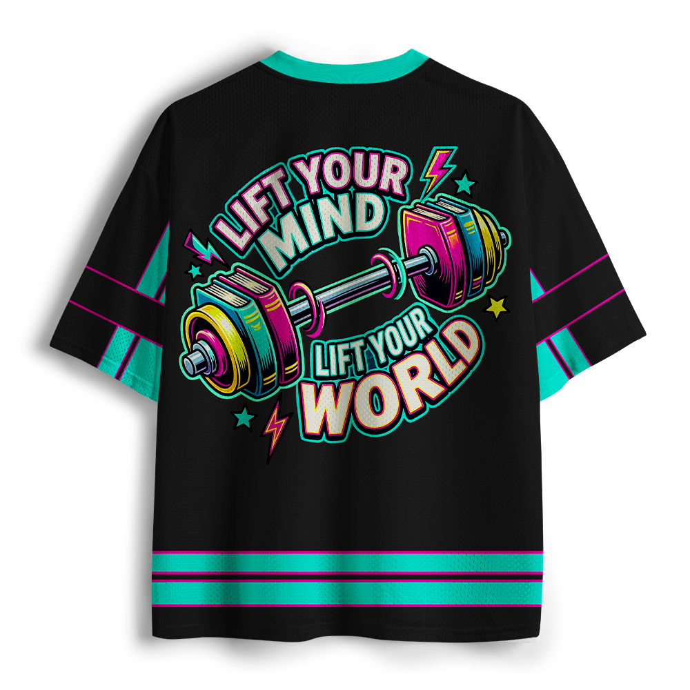 Pagewings Lift Your Mind Lift Your World Unisex Mesh Jersey