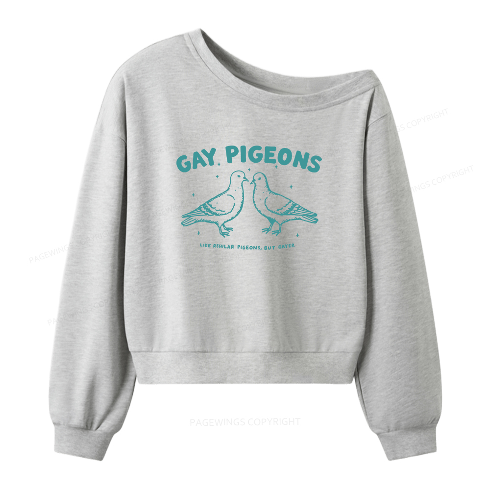 Pagewings Pride Women Off Shoulder Sweatshirt