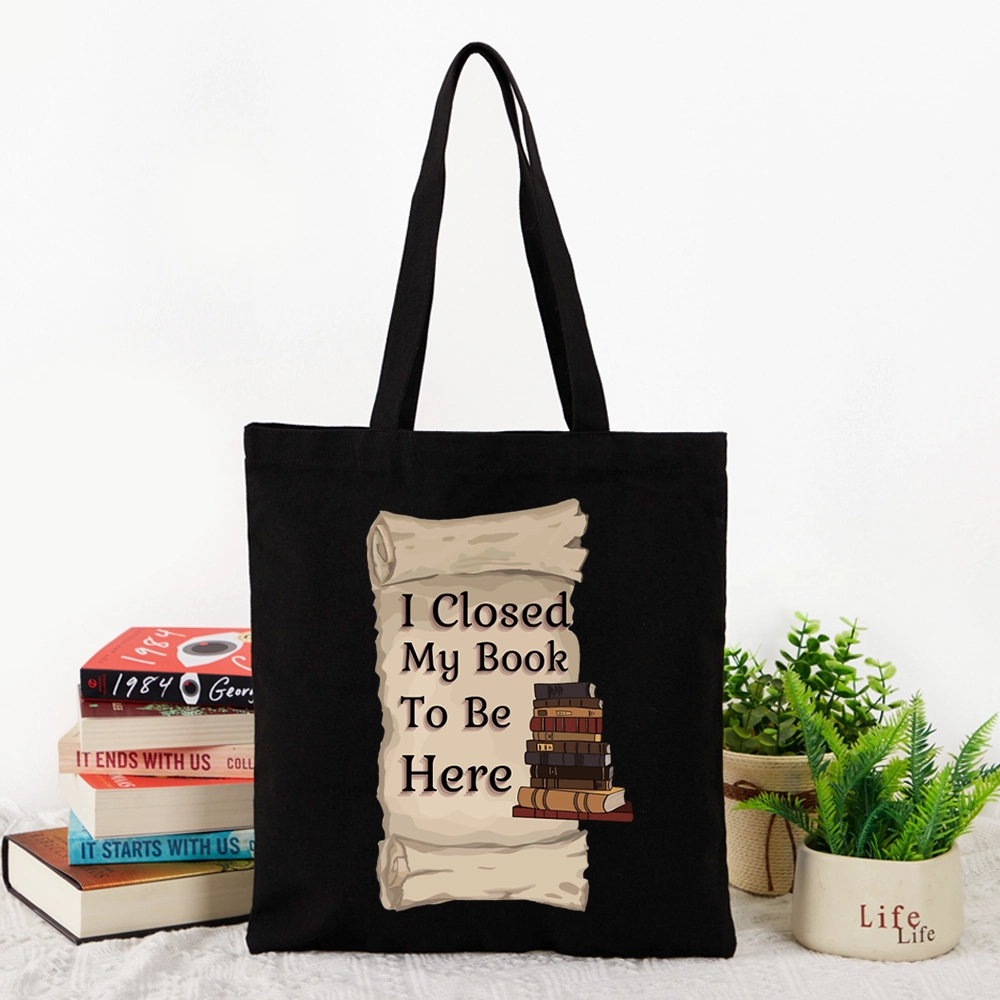 Pagewings I Closed My Book To Be Here Lovers Gift Tote Bag