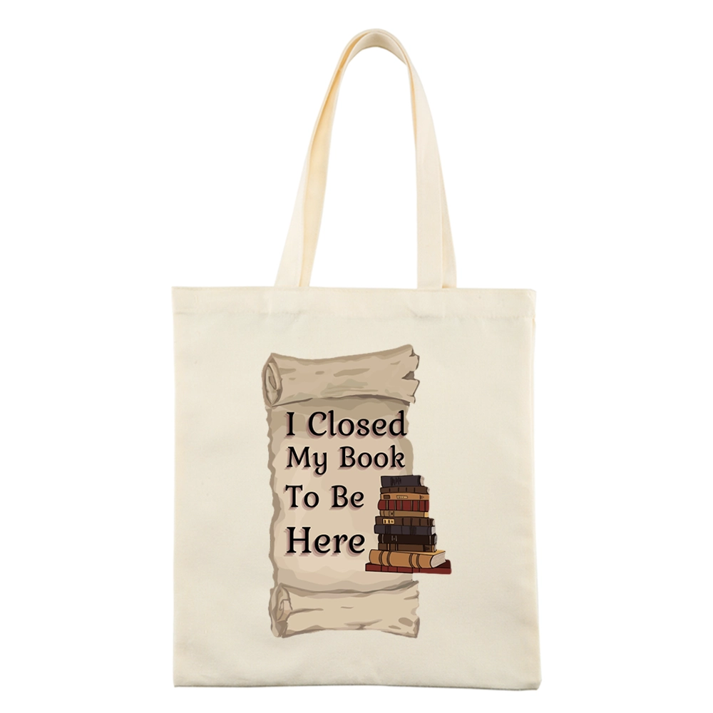 Pagewings I Closed My Book To Be Here Lovers Gift Tote Bag