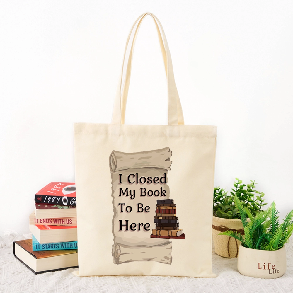 Pagewings I Closed My Book To Be Here Lovers Gift Tote Bag