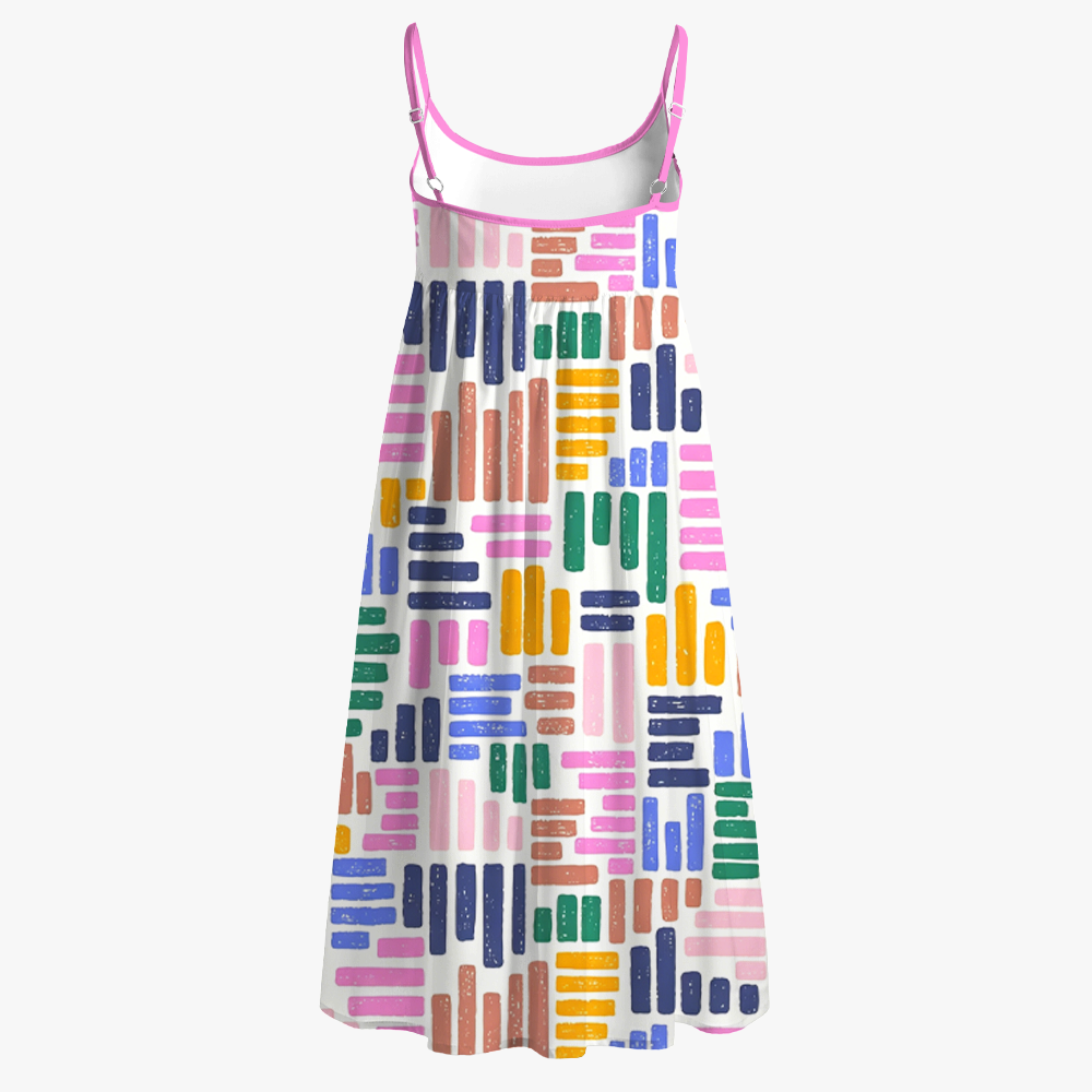 Pagewings Bookish Summer Printed Spaghetti Strap Midi Sundress