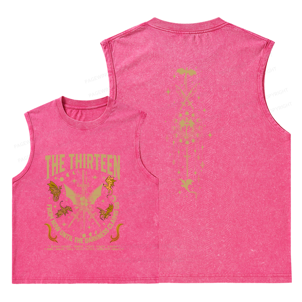 Pagewings Until The Darkness Claims Us Unisex Washed Tank Top