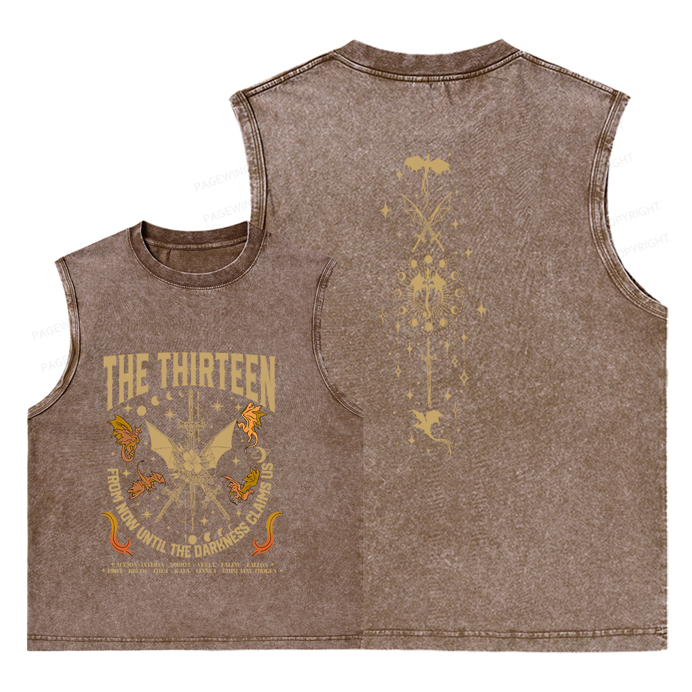 Pagewings Until The Darkness Claims Us Unisex Washed Tank Top