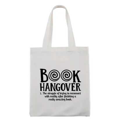 Pagewings Book Hangover Lovers Gift Tote Bag