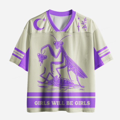 Pagewings Girls Will Be Girls Unisex Mesh Jersey