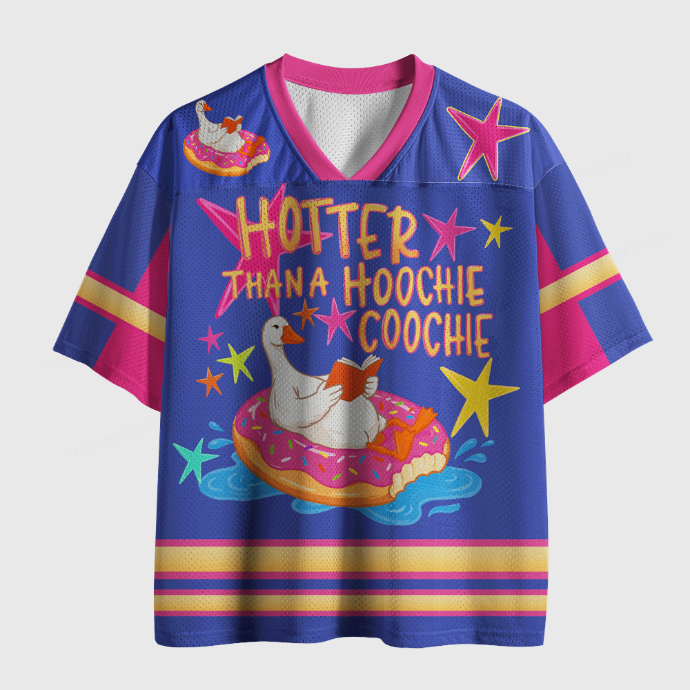 Pagewings Hotter Than A Hoochie Coochie Unisex Mesh Jersey