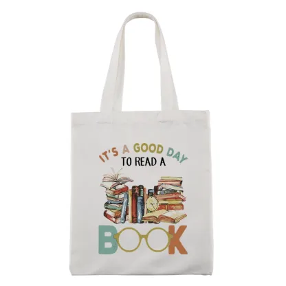 Pagewings It’s a Good Day to Read a Book Lovers Gift Tote Bag
