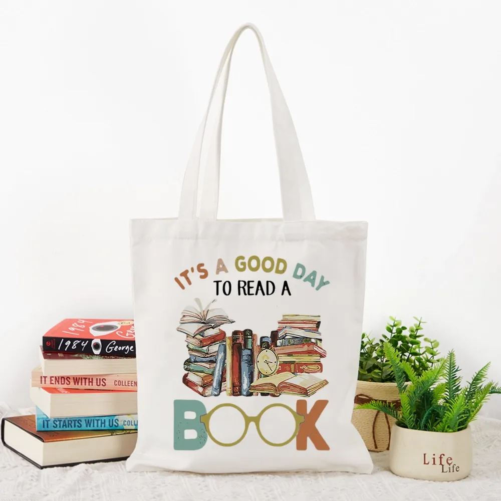 Pagewings It’s a Good Day to Read a Book Lovers Gift Tote Bag
