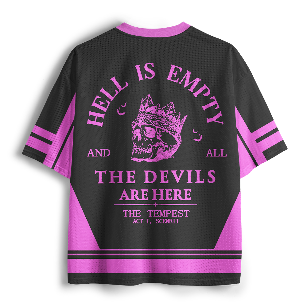Pagewings Hell Is Empty and All the Devils Are Here Unisex Mesh Jersey