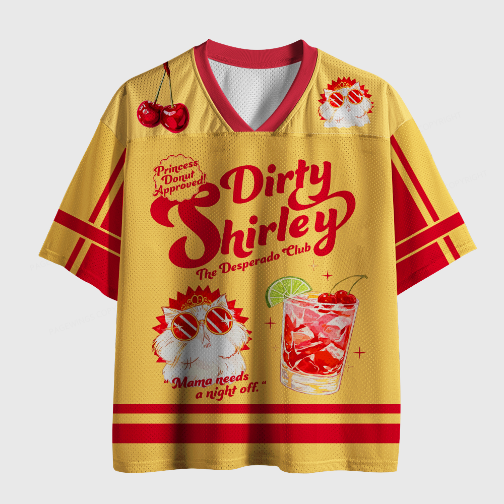 Pagewings Dirty Shirley Unisex Mesh Jersey 