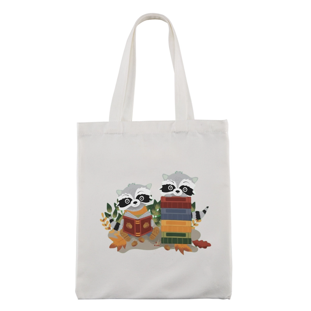 Pagewings Two Raccoons with Books Lovers Gift Tote Bag