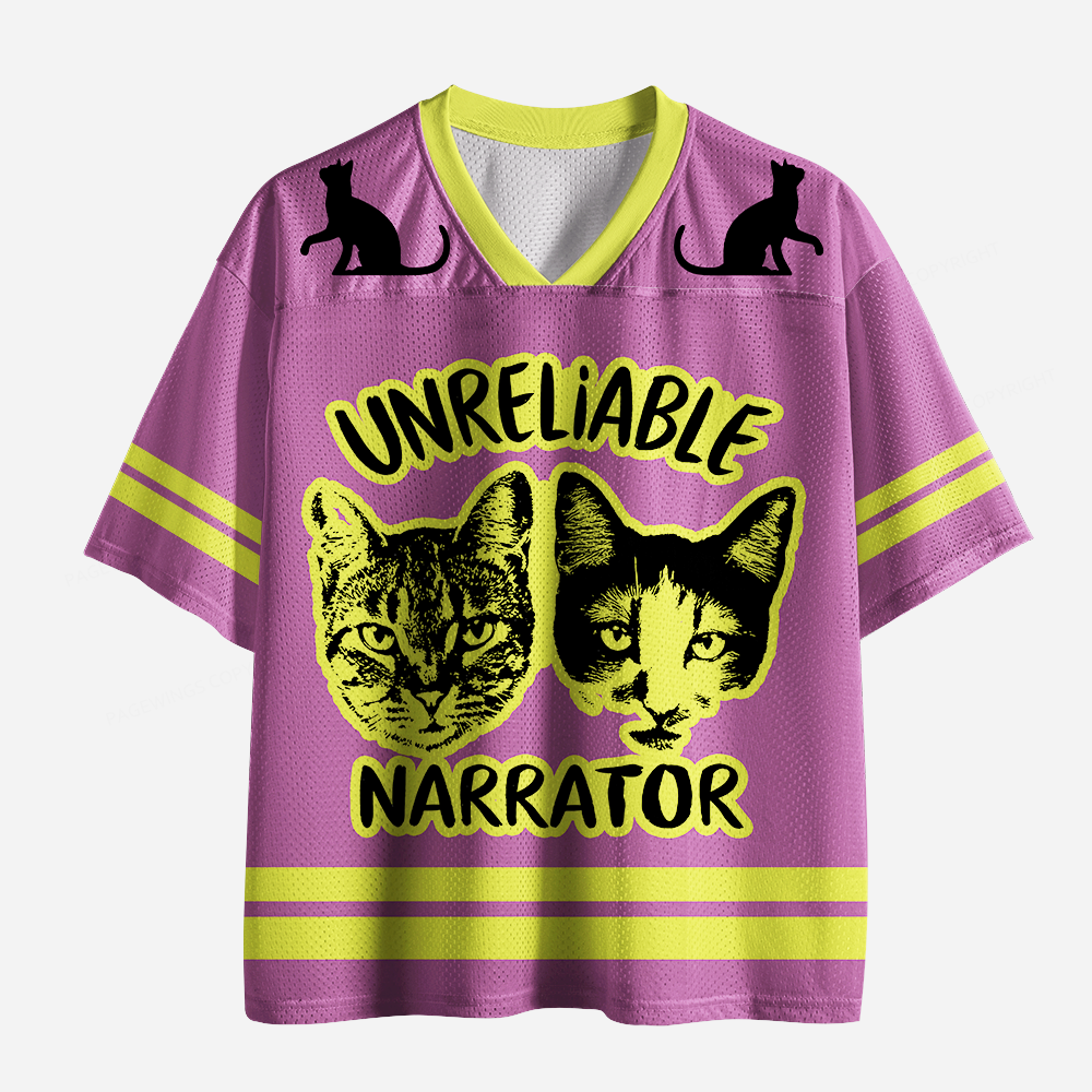 Pagewings Unreliable Narrator Unisex Mesh Jersey
