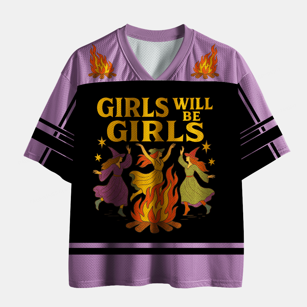 Pagewings Girls Will Be Girls Unisex Mesh Jersey