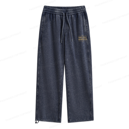 Pagewings Unreliable Narrator Unisex Washed Sweatpants