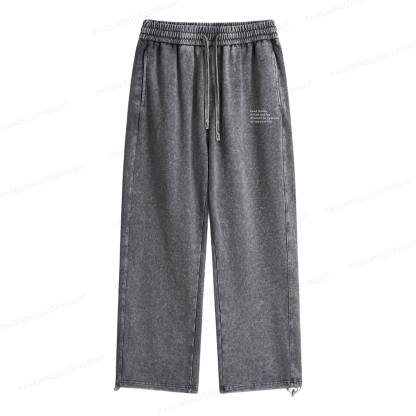 Pagewings Read Books Drink Coffee Dismantle Unisex Washed Sweatpants