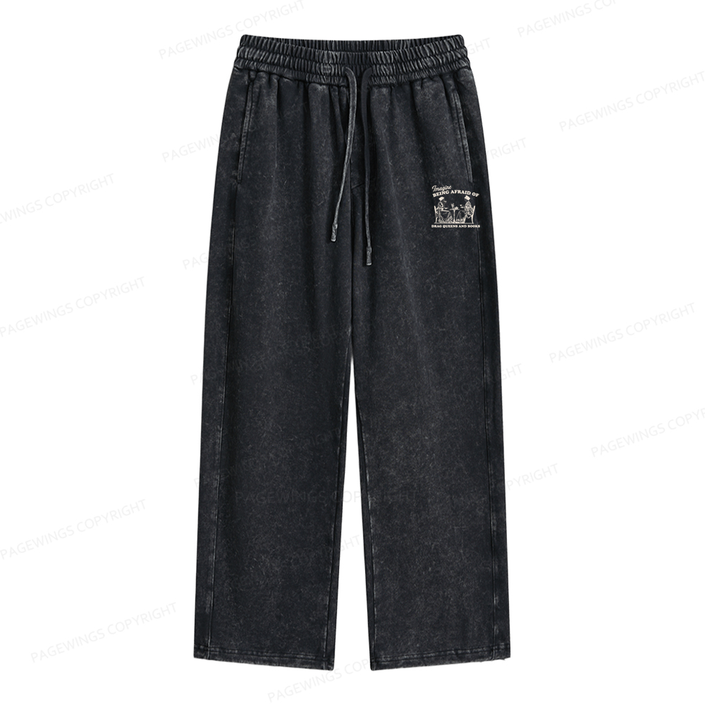 Pagewings Drag Queens Unisex Washed Sweatpants