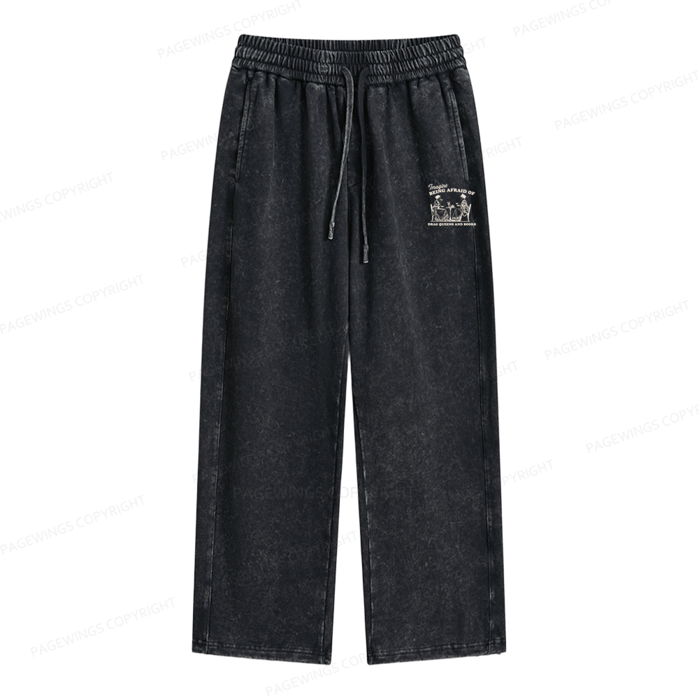 Pagewings Drag Queens Unisex Washed Sweatpants