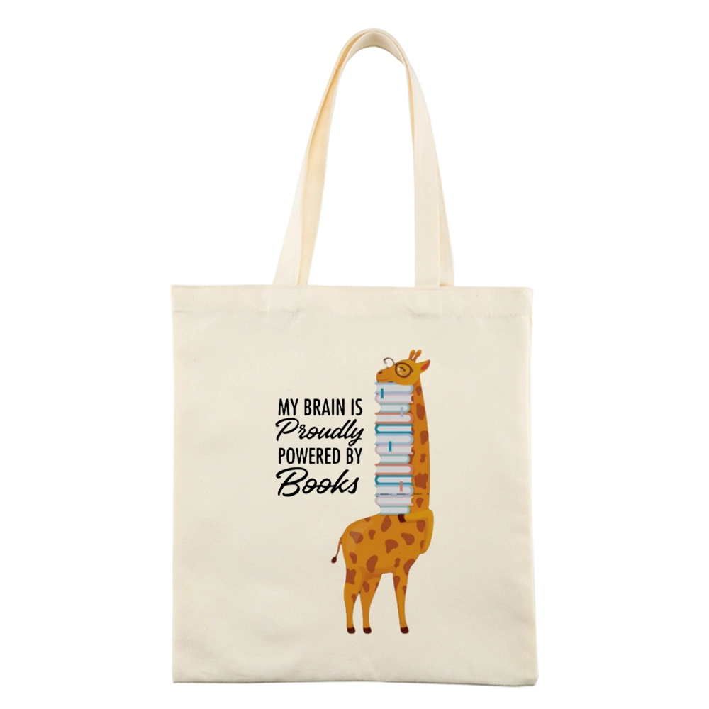 Pagewings My Brain Is Proudly Powered By Books Lovers Gift Tote Bag
