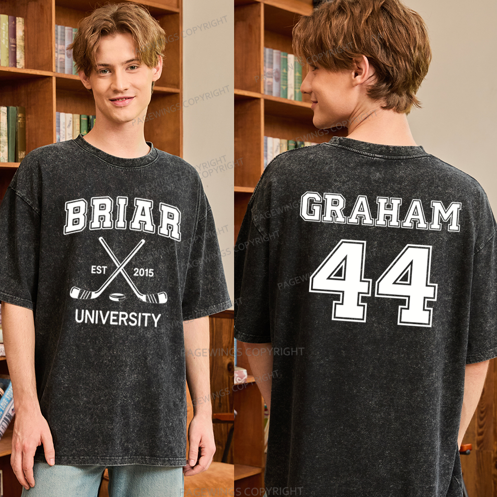 Pagewings Hockey Romance Unisex Washed T-shirt