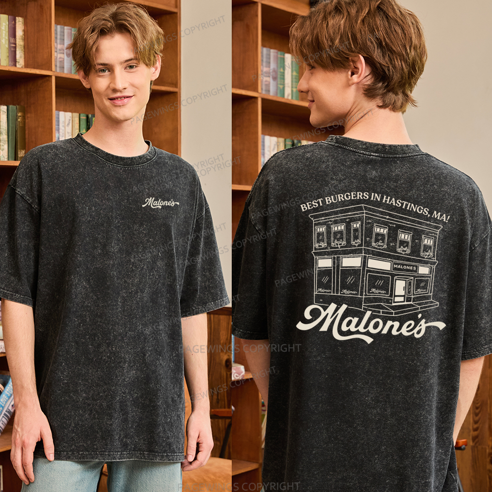Pagewings Hockey Romance Unisex Washed T-shirt