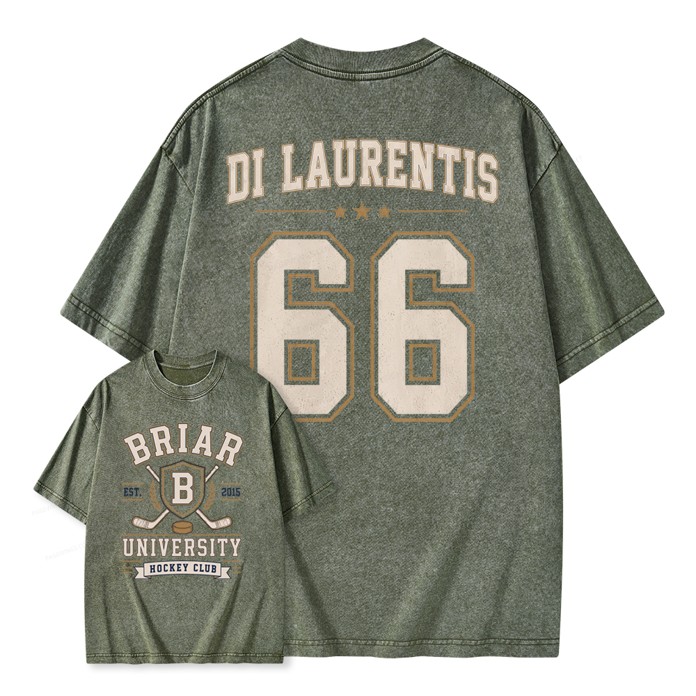 Pagewings Hockey Romance Unisex Washed T-shirt