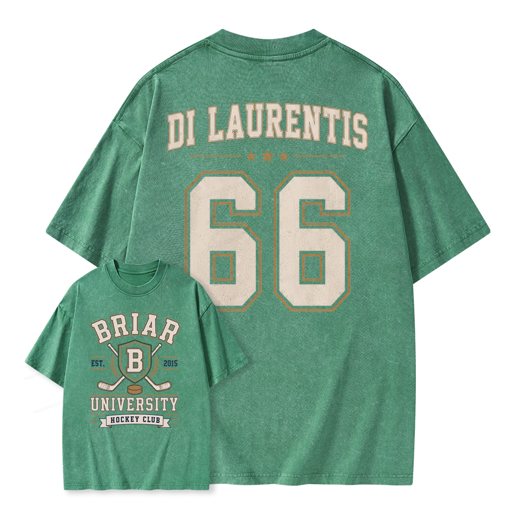 Pagewings Hockey Romance Unisex Washed T-shirt