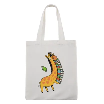 Pagewings Book Giraff Lovers Gift Tote Bag