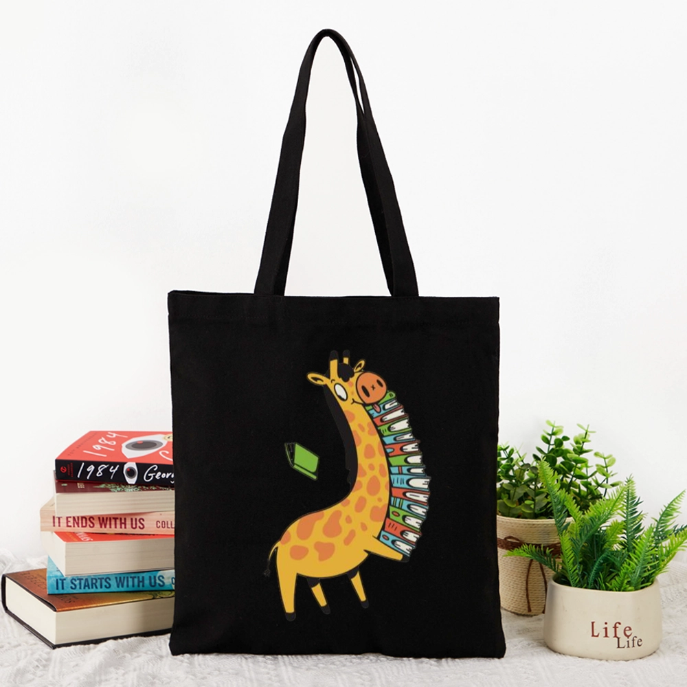 Pagewings Book Giraff Lovers Gift Tote Bag