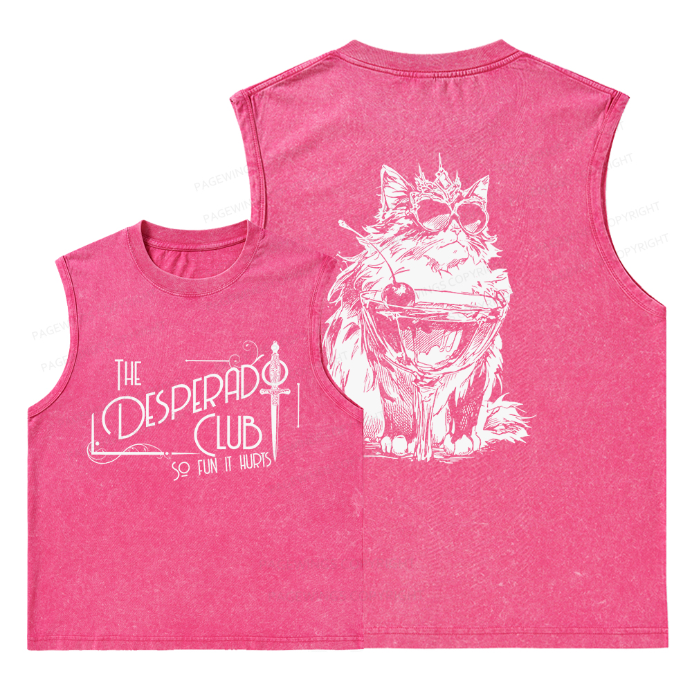 Pagewings The Desperado Club Unisex Washed Tank Top