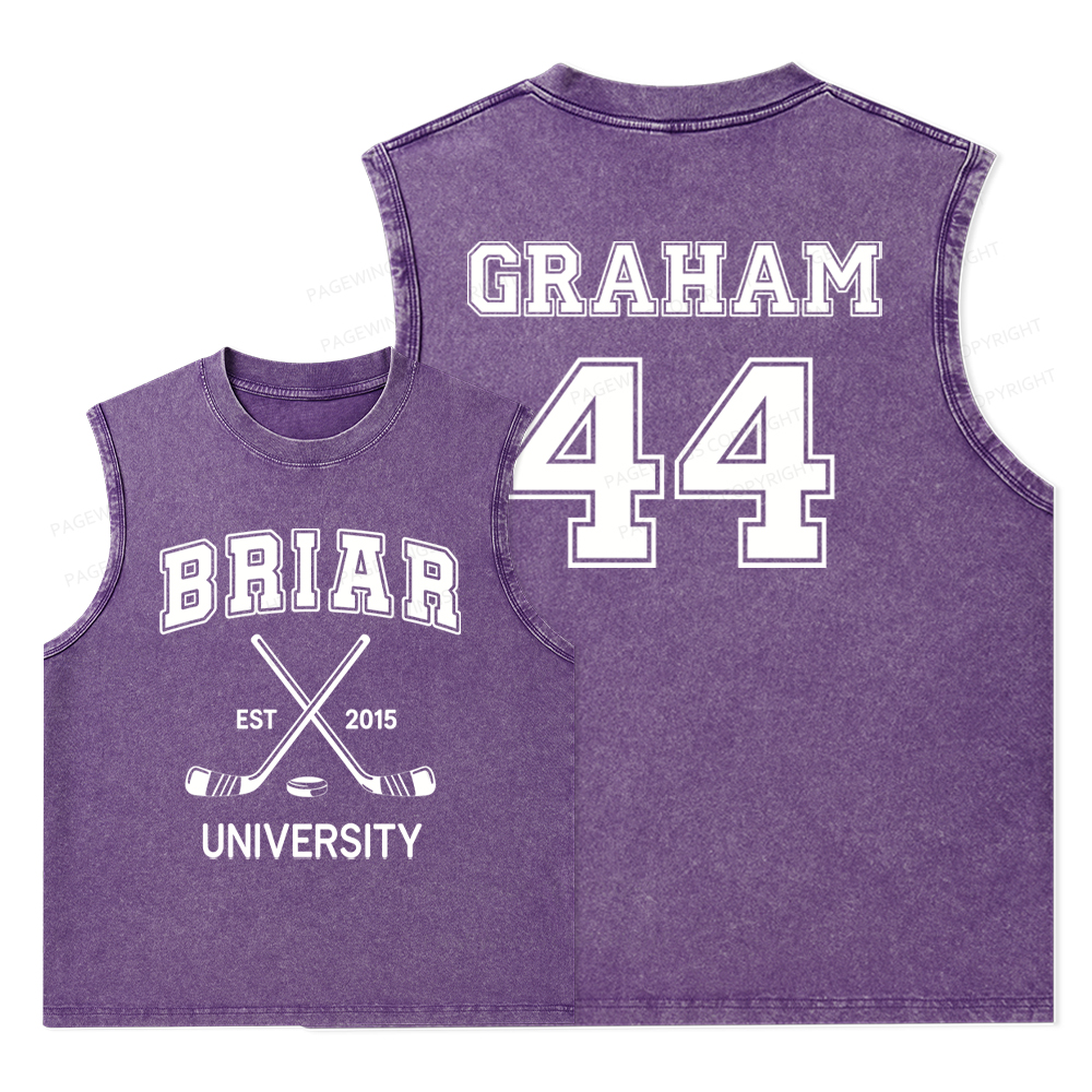 Pagewings Hockey Romance Washed Tank Top