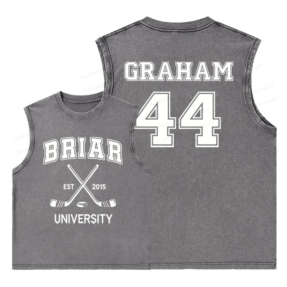 Pagewings Hockey Romance Washed Tank Top