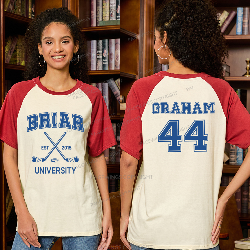 Pagewings Hockey Romance Raglan T-shirt