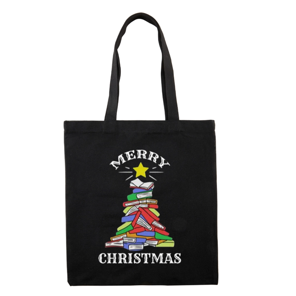 Pagewings Merry Christmas Book Tree Lovers Gift Tote Bag