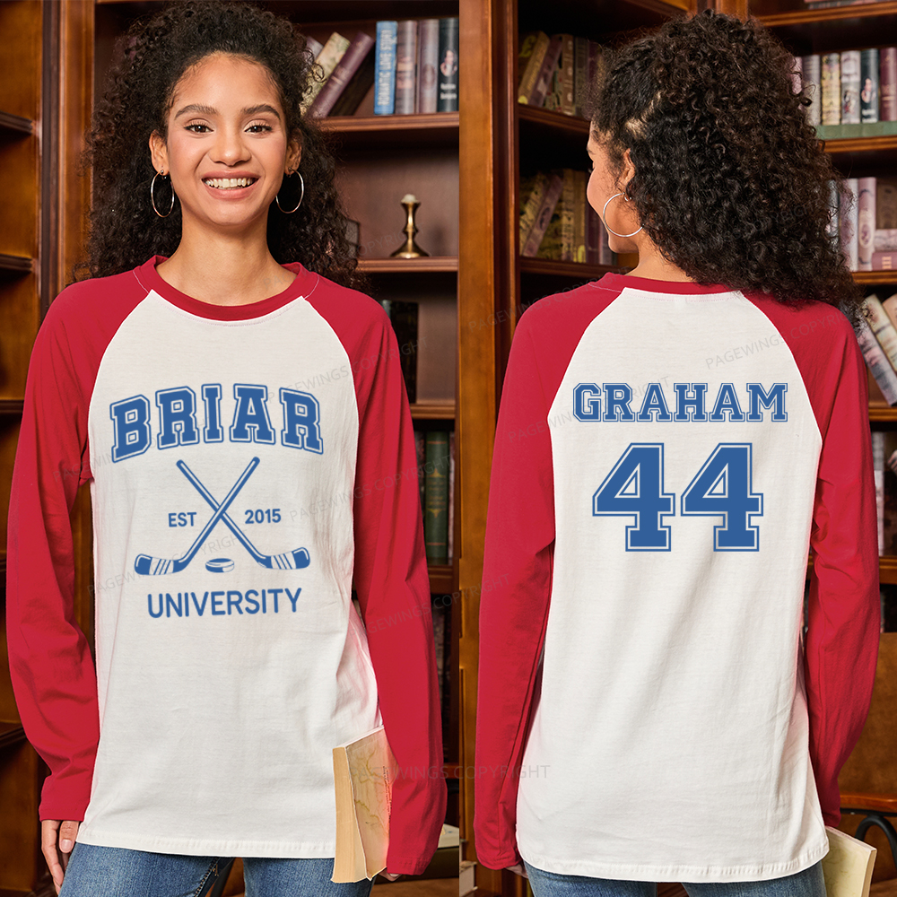 Pagewings Hockey Romance Long Sleeve Raglan T-shirt