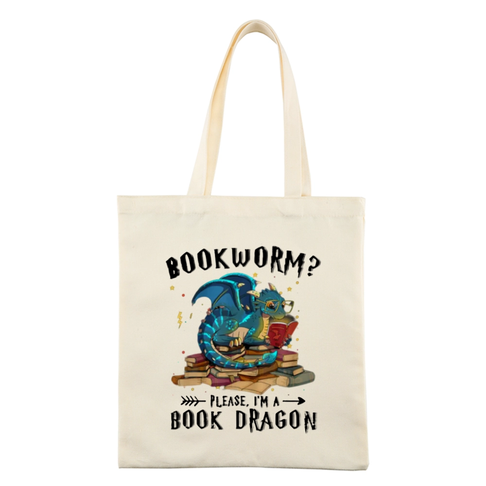 Pagewings Dragon Book Lovers Gift Tote Bag