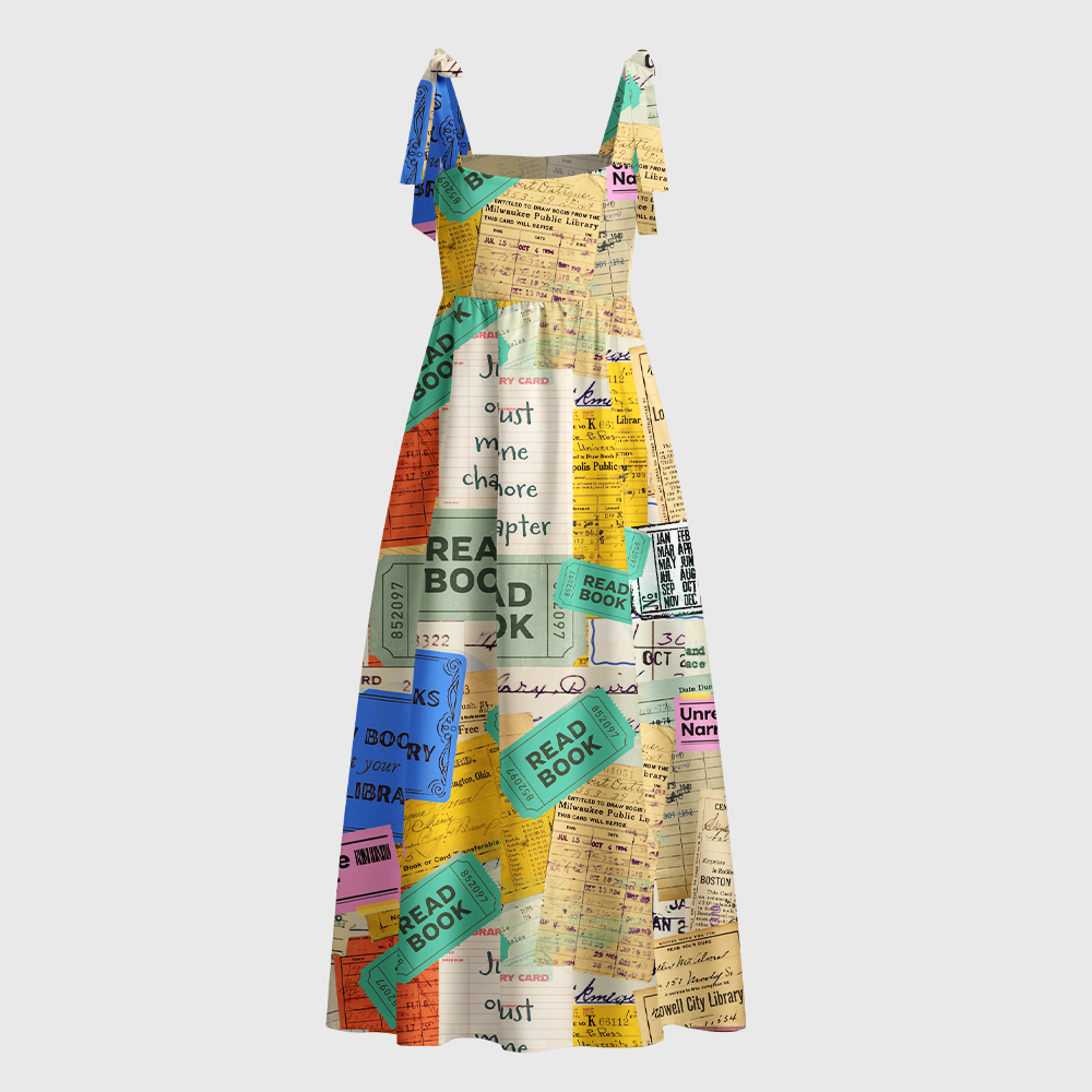 Pagewings Dragon Bloom Tie Shoulder Maxi Dress