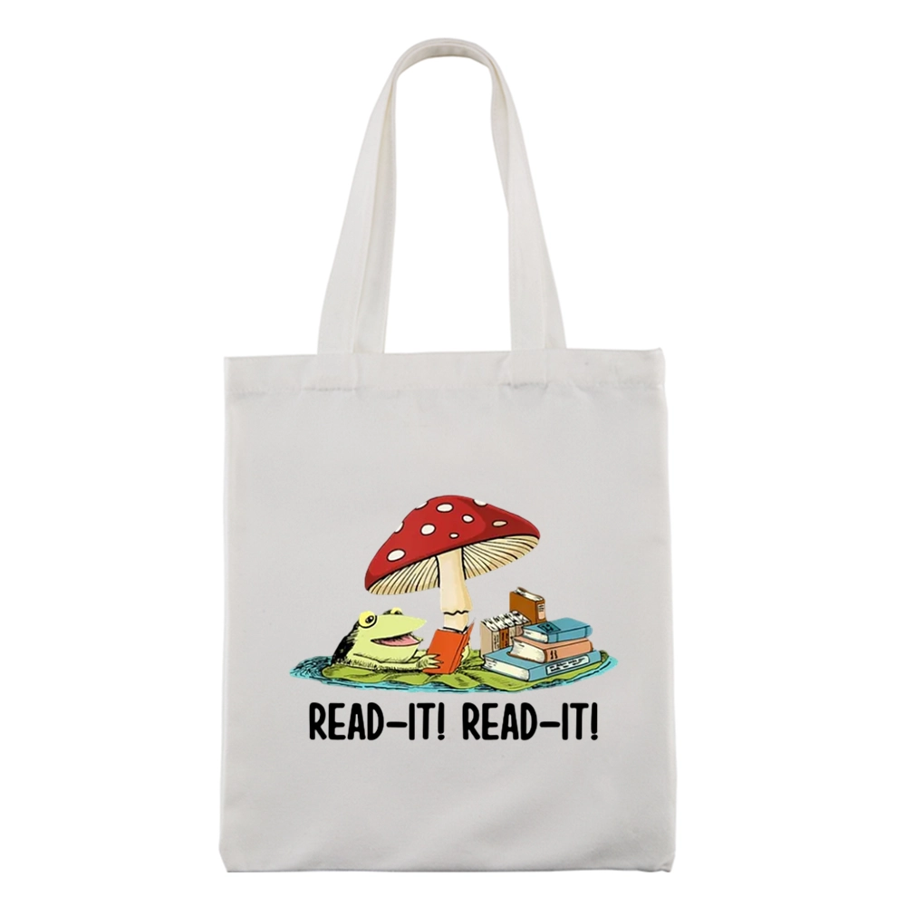 Pagewings Mushroom Read it Book Lovers Gift Tote Bag
