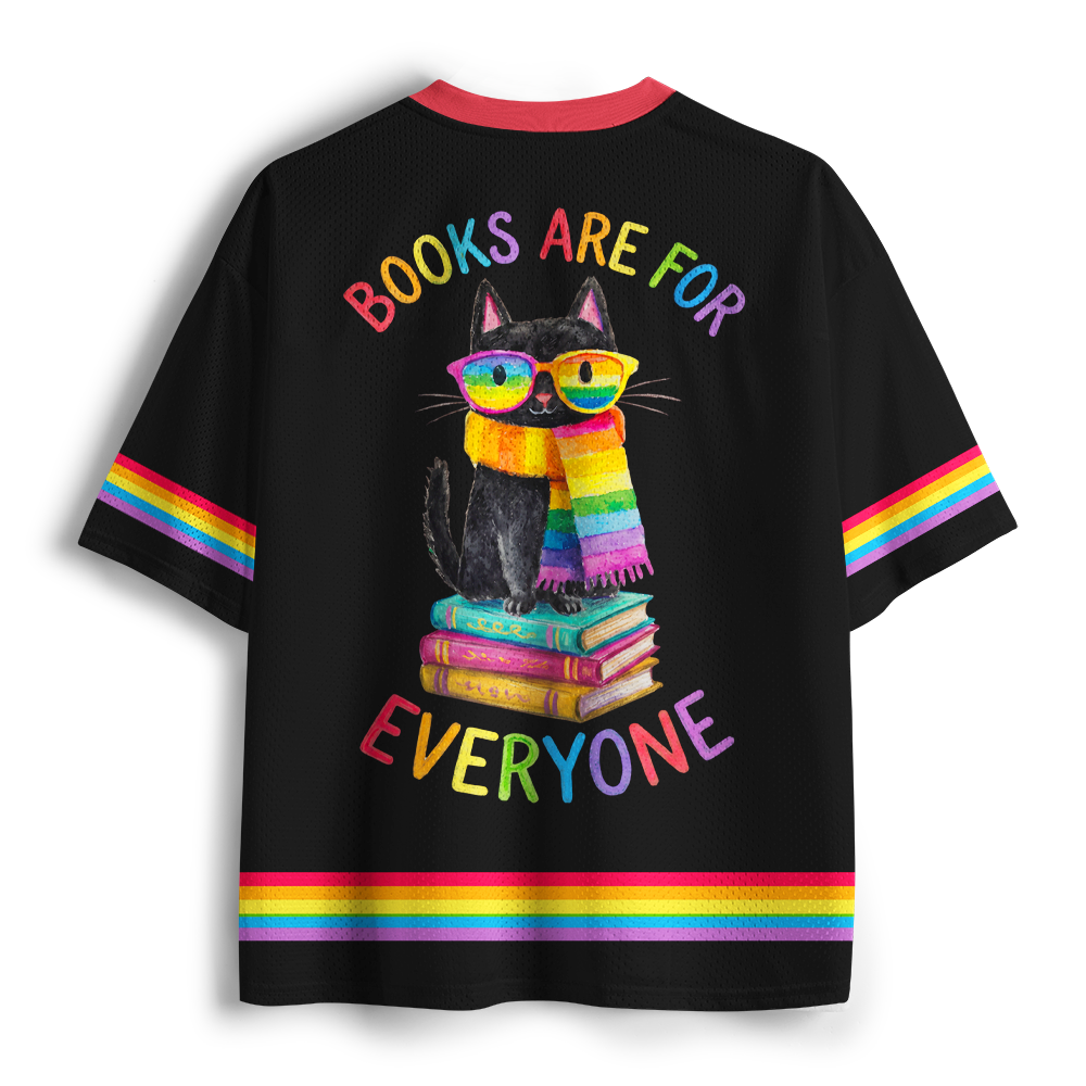 Pagewings Books Are For Everyone Unisex Mesh Jersey