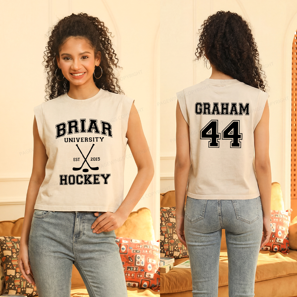 Pagewings Hockey Romance  Women's Washed Tank Top