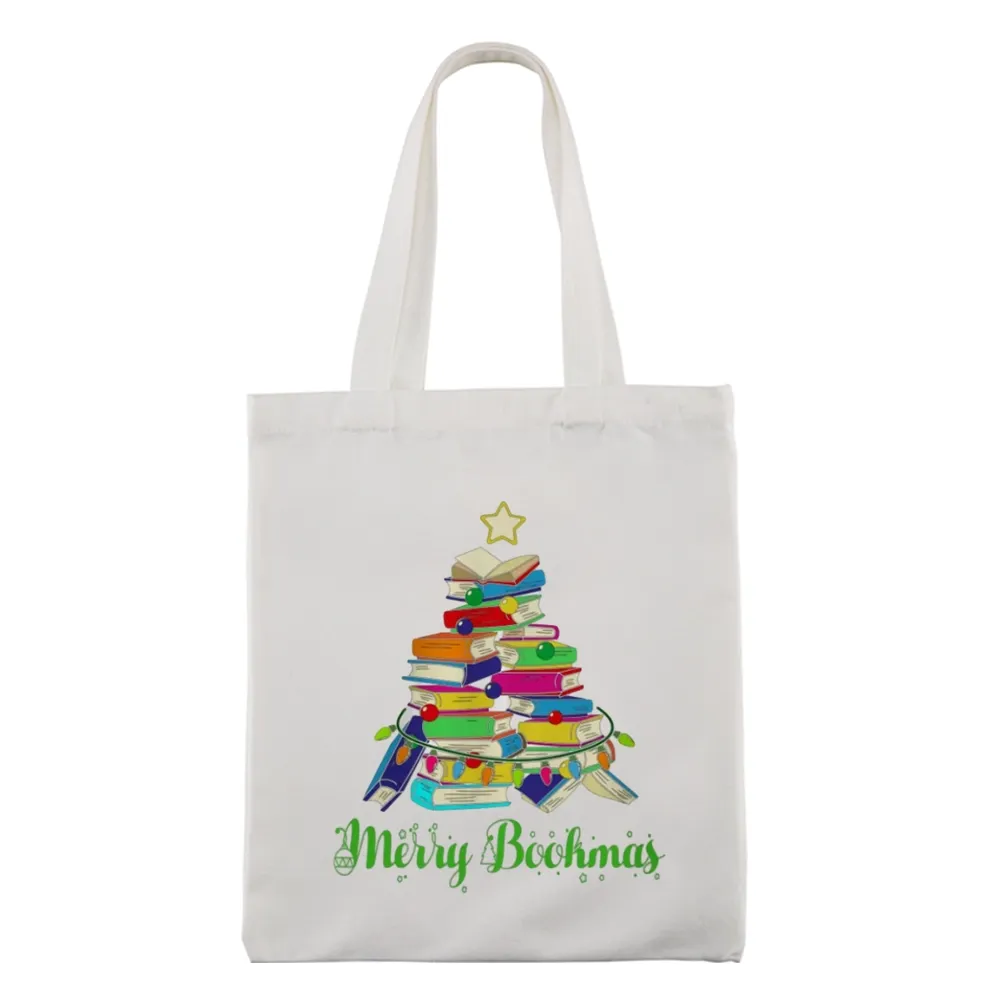 Pagewings Book Christmas Tree Lovers Gift Tote Bag