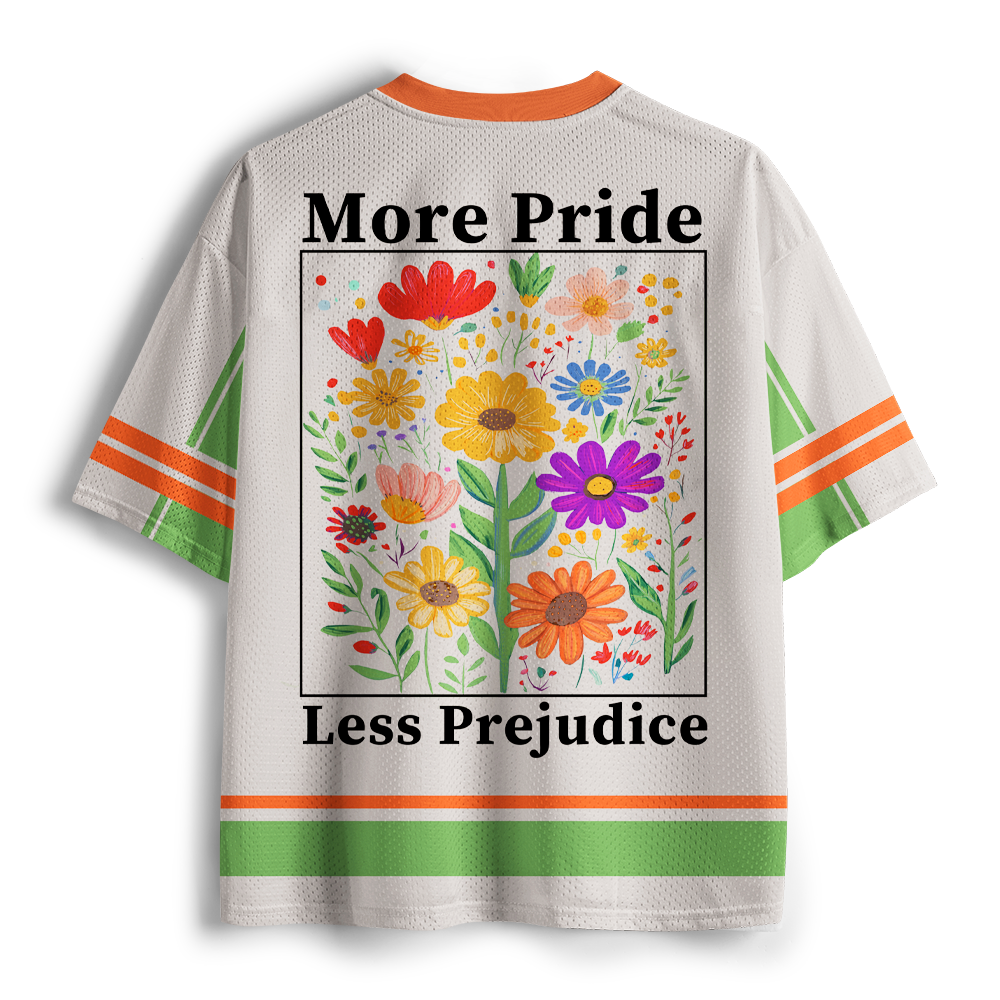 Pagewings More Pride Less Prejudice Unisex Mesh Jersey