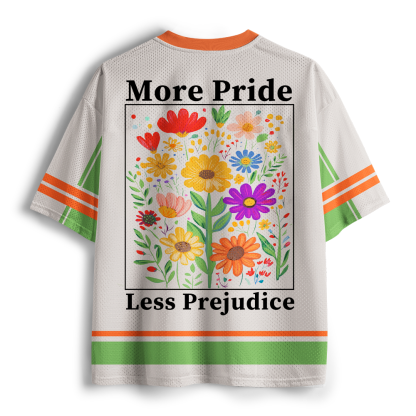 Pagewings More Pride Less Prejudice Unisex Mesh Jersey