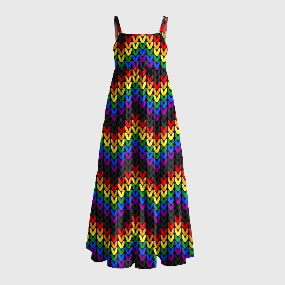 Pagewings Rainbow Pride Maxi Dress