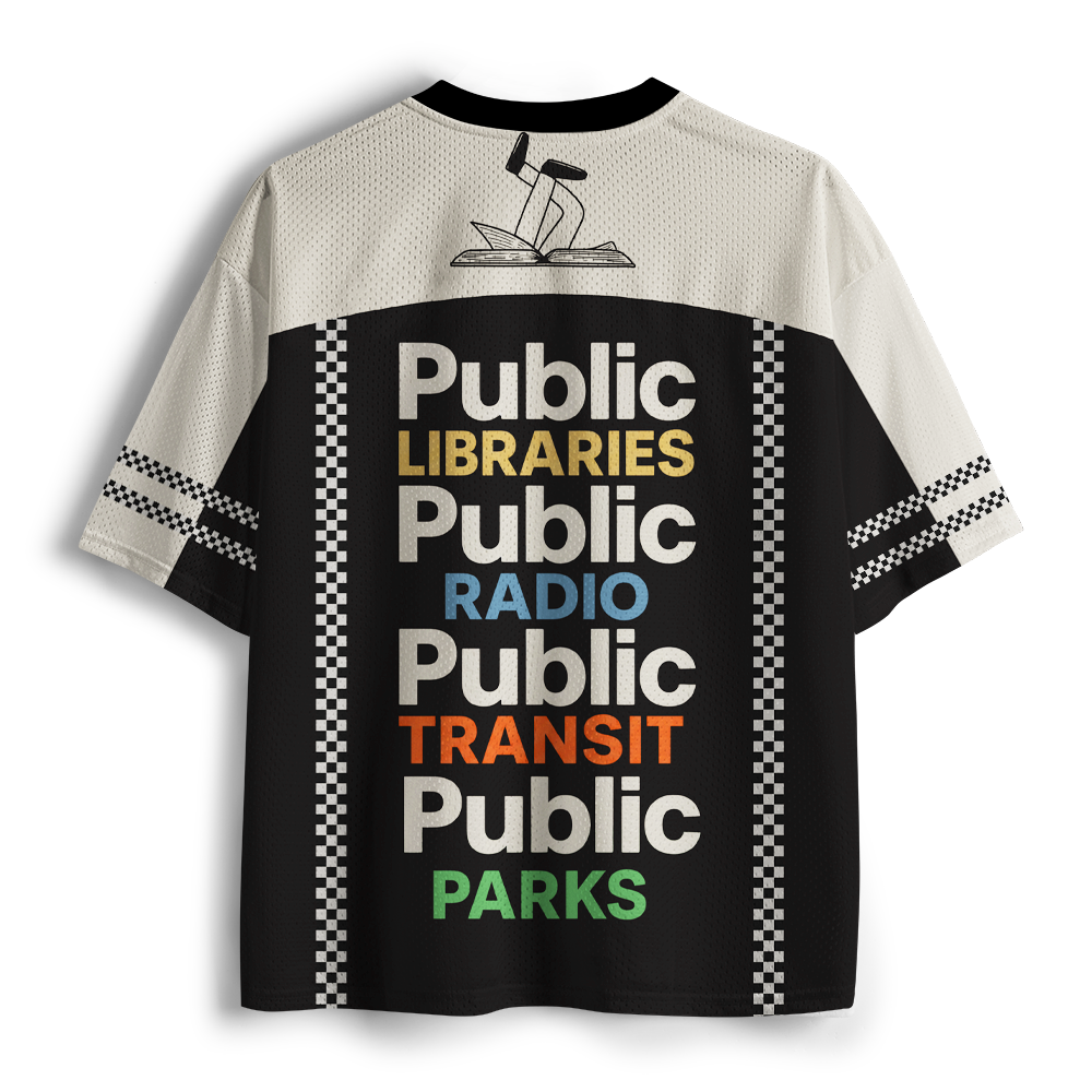 Pagewings Public Libraries Unisex Mesh Jersey