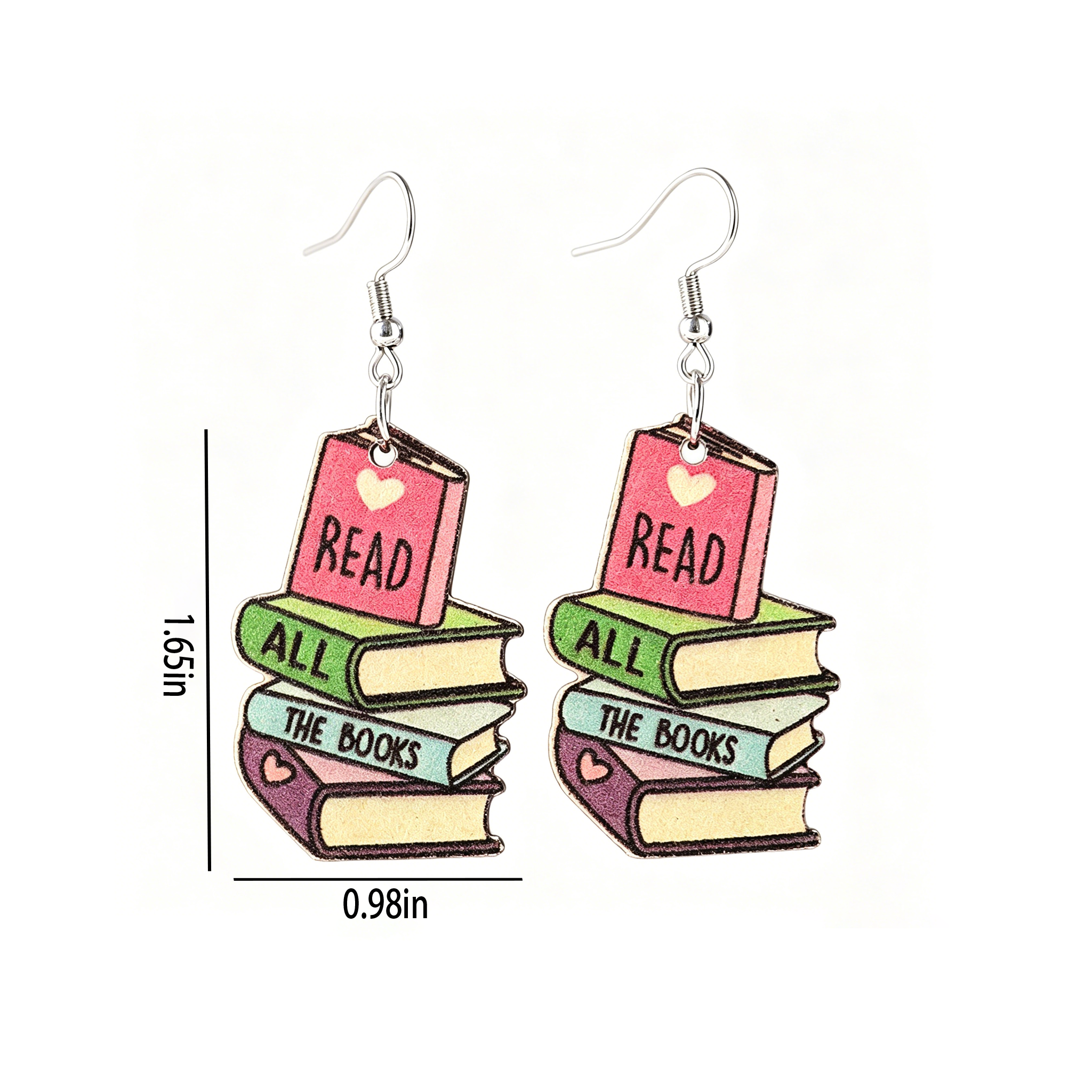 Pagewings Read All The Books Earrings