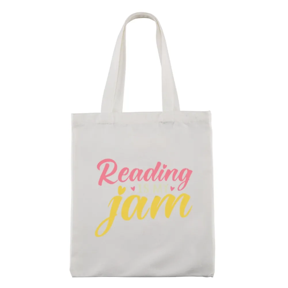 Pagewings Reading is My Jam Lovers Gift Tote Bag
