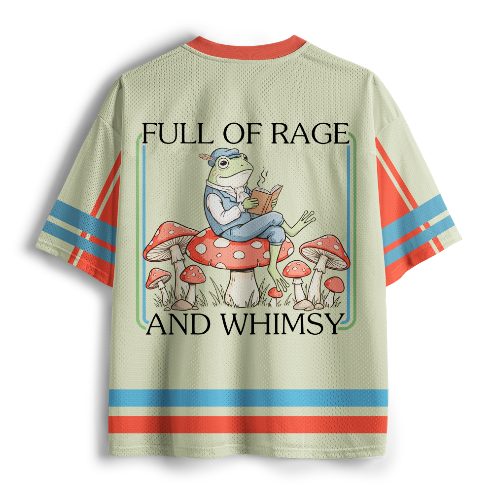 Pagewings Full Of Rage And Whimsy Unisex Mesh Jersey